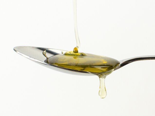 Honigglas mit Löffel