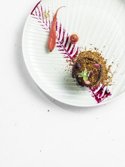 Pochiertes Karottentörtchen