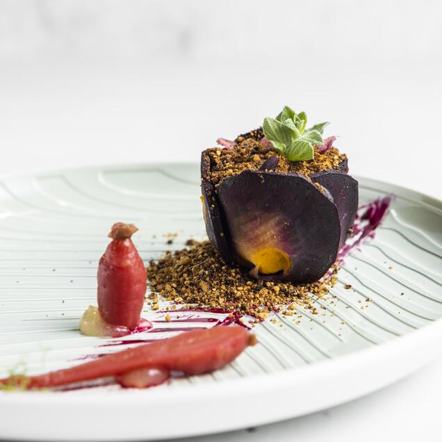 Pochiertes Karottentörtchen