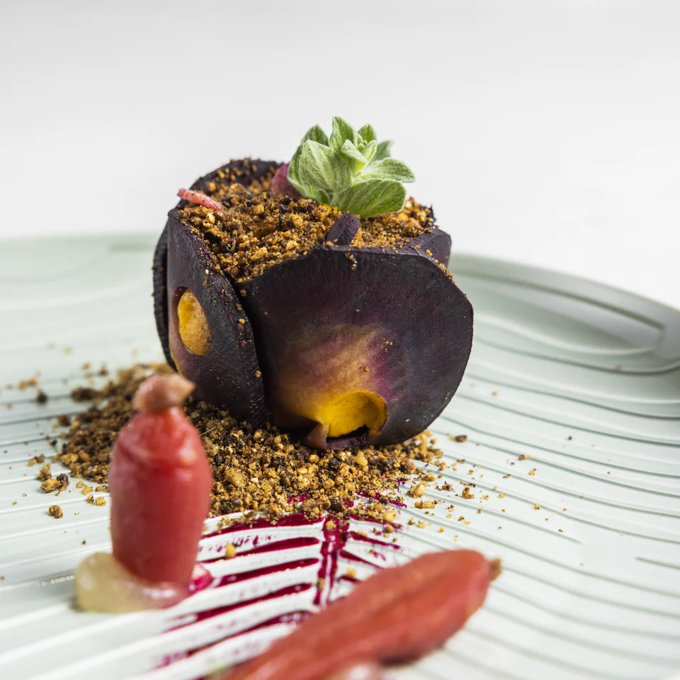 Pochiertes Karottentörtchen