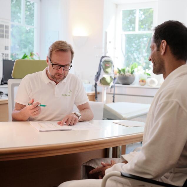 Beratungsgespräch mit  Dr. Gartner 