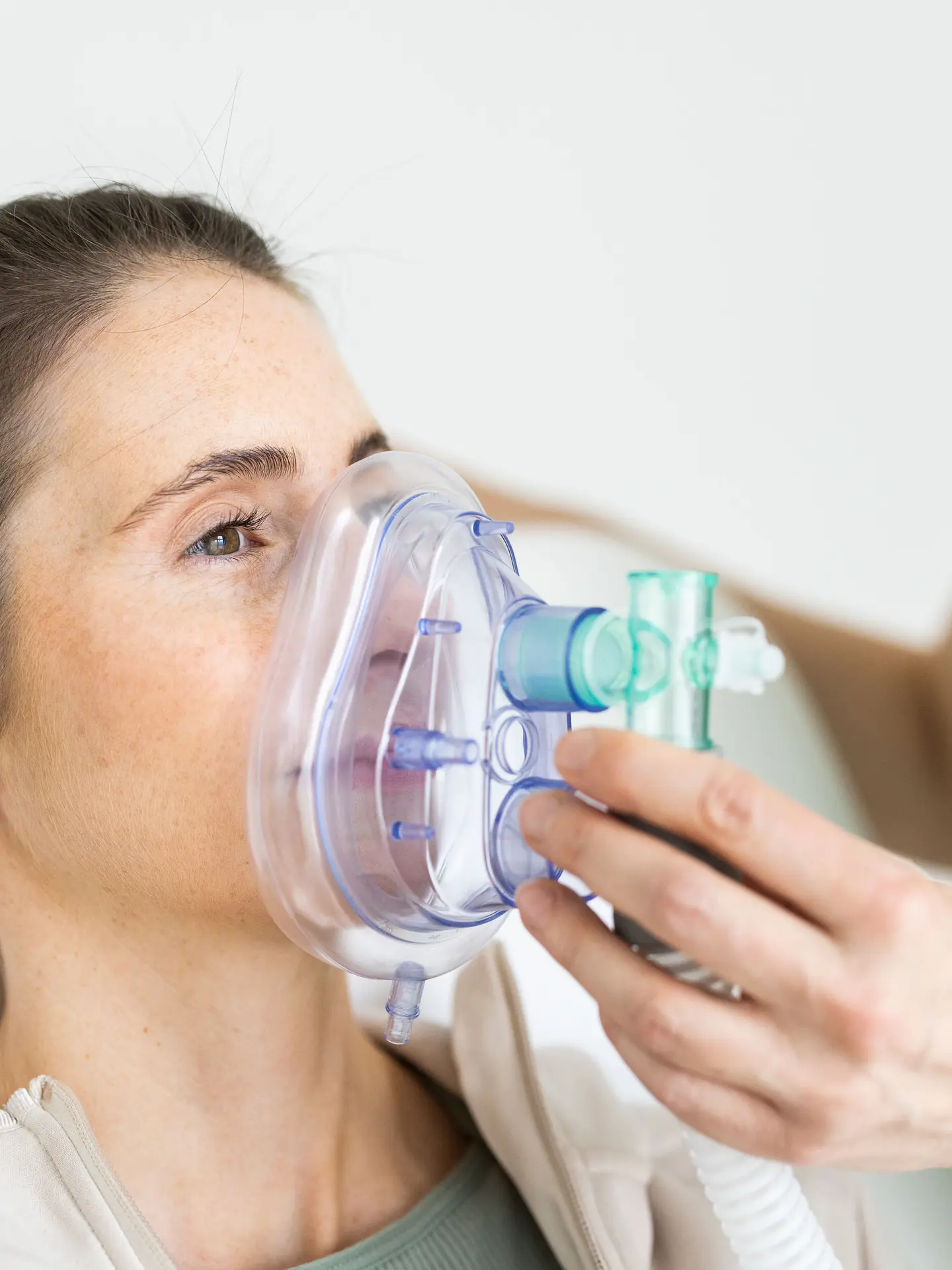 Sauerstofftherapie Frau