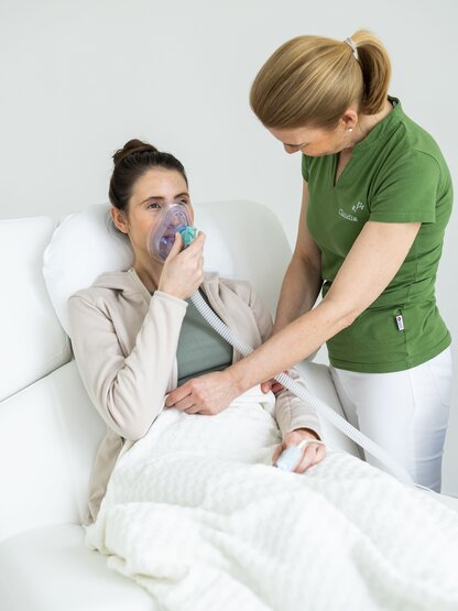 IHHT Training mit Sauerstoffmaske