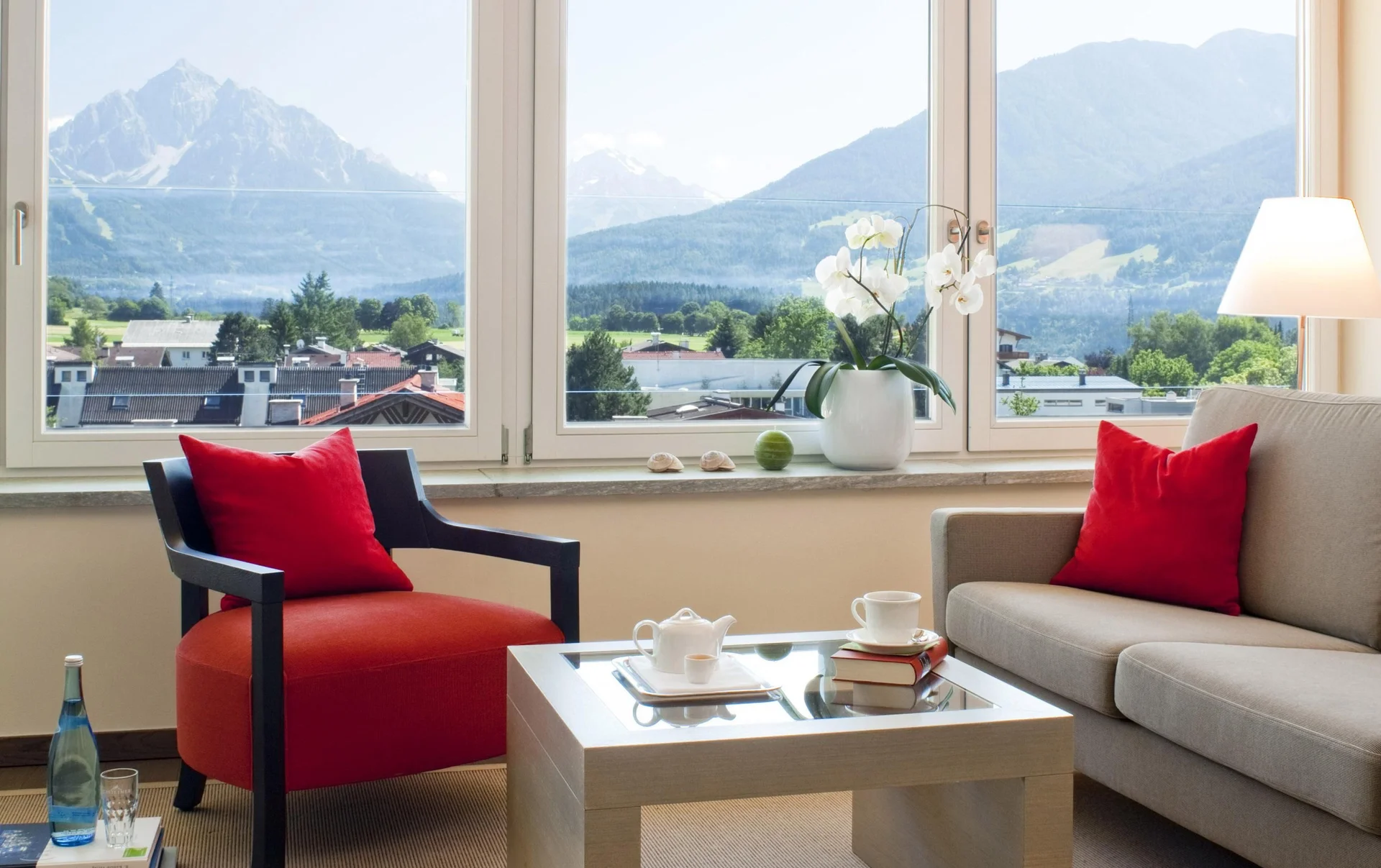 Hotelzimmer mit Doppelbett